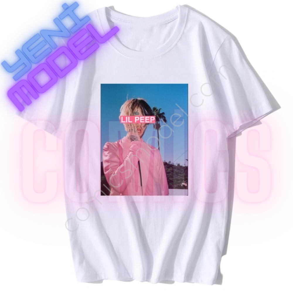 (A013) lil Peep Fit Oversize Tshirt - %100 Cotton