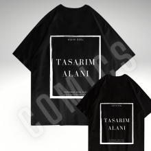 Özel Tasarım Kişiye Özel Baskı %100 Pamuk OVERSİZE Tshirt