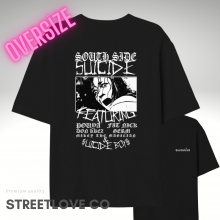 (A018) Suicide Boys  Fit Oversize Tshirt - %100 Cotton - Suicide Tee