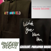 Astroworld Nakışlı Hoodies Astroworld Nakışlı Hoodies
