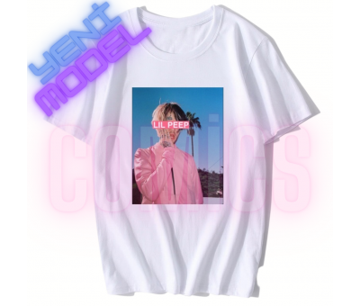 (A013) lil Peep Fit Oversize Tshirt - %100 Cotton